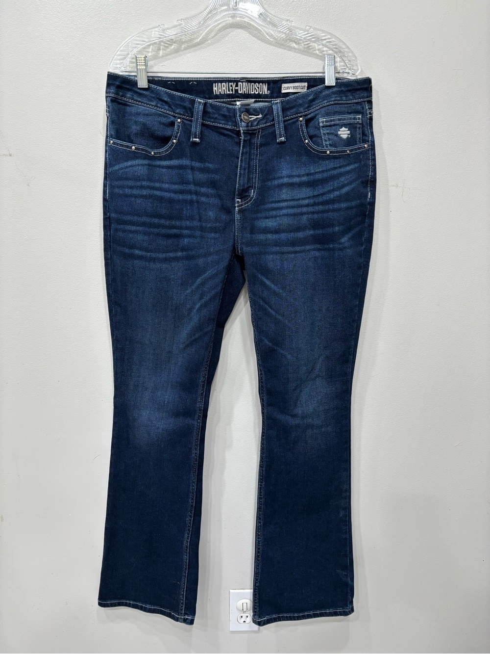 Harley Davidson Curvy Bootcut Stretch Jeans Women’s Size 32